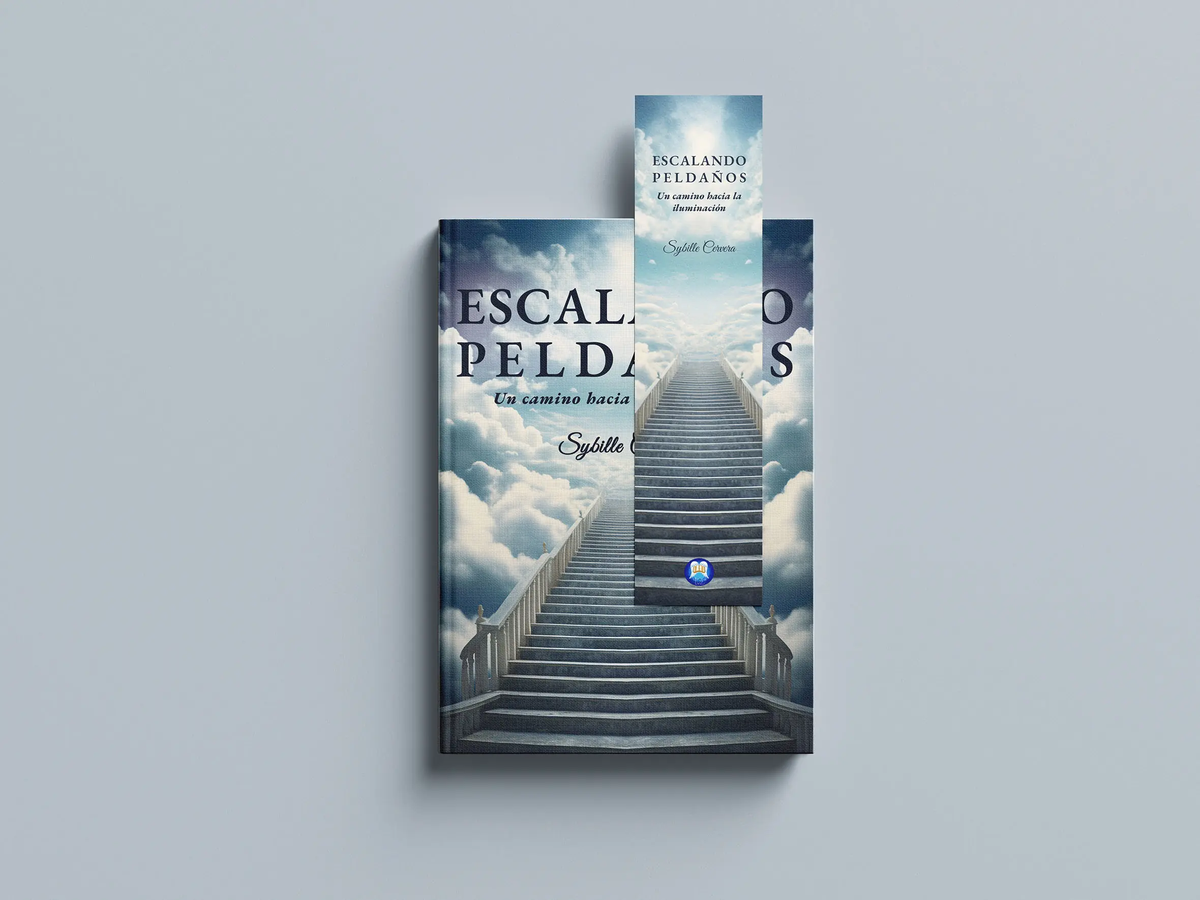 Cubierta y marcapáginas Escalando peldaños